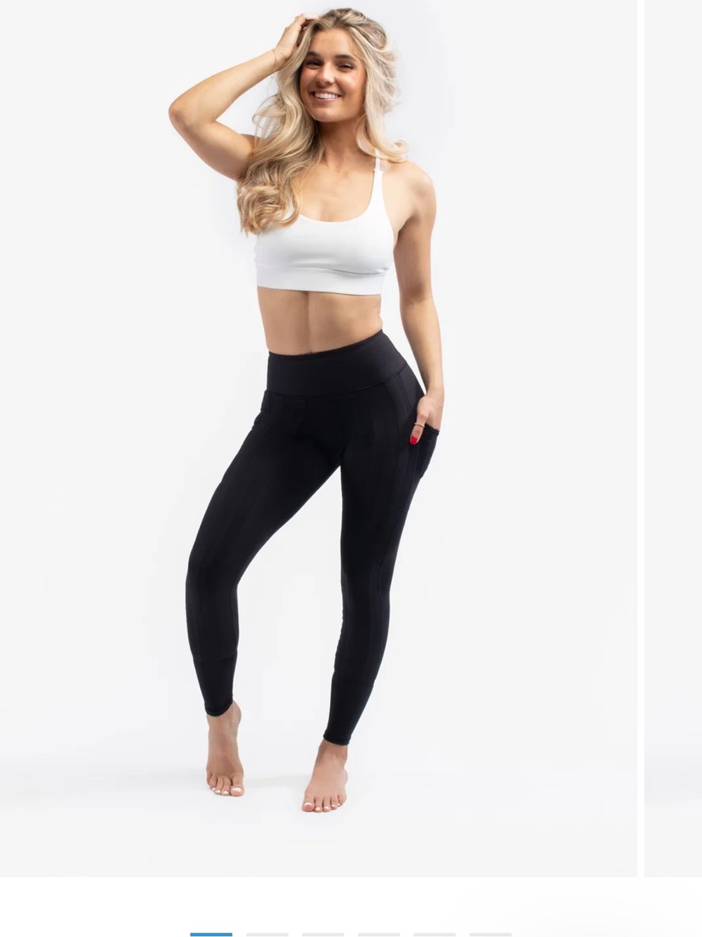 Sweetflexx Black High-Rise side pocket Active resistance Leggings 8